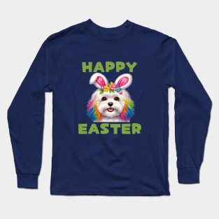 Maltipoo Easter Bunny Long Sleeve T-Shirt